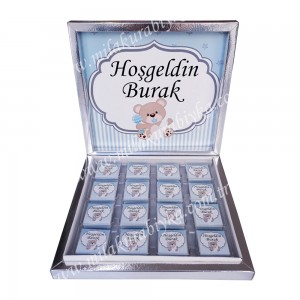 Ayıcıklı Çikolata - Mavi