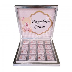 Ayıcıklı Kız Bebek Çikolatası
