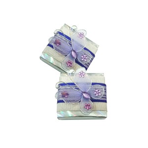 Kelebek Dekorlu Çikolata ( Mor)