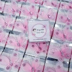 Kelebek Dekorlu Çikolata ( Pembe)