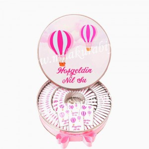 Uçan Balon Çikolata - Kız - Metal Kutu 50'li