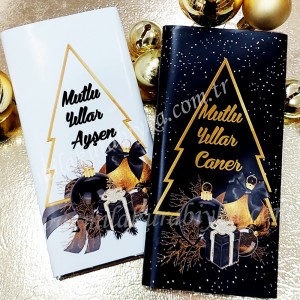 Mesajlı Yeni Yıl Tablet Çikolata