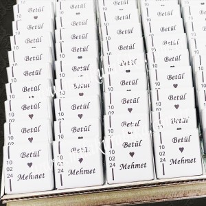 İsimli Nişan Nikah Çikolatası