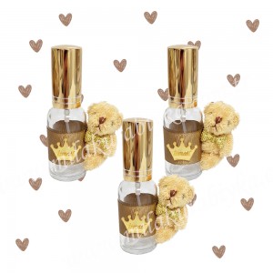 Ayıcıklı Kolonya - Kahverengi- Baby Shower- Bebek - Doğum Günü - Sünnet ve Mevlit Hediyesi