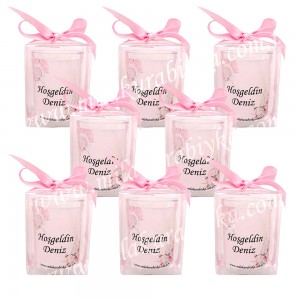 Kutulu Bardak Mum Hediyelik - Deniz Temalı - Kız