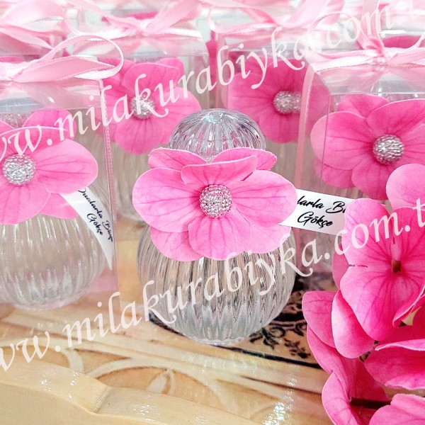 Ortanca Süslemeli Kolonya Hediyelik