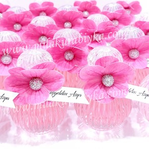 Ortanca Süslemeli Kolonya Hediyelik