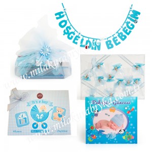 Yeni Bebek Hediye Seti ( Erkek )