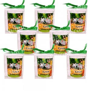 Kutulu Bardak Mum Hediyelik - Safari Temalı