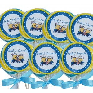 Minion Temalı Lolipop Şekeri