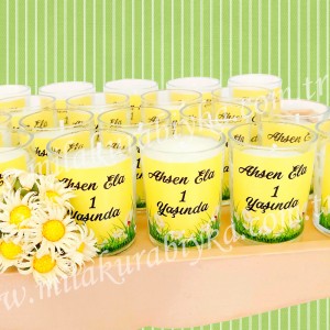 Mum Hediyelik - Papatya Temalı