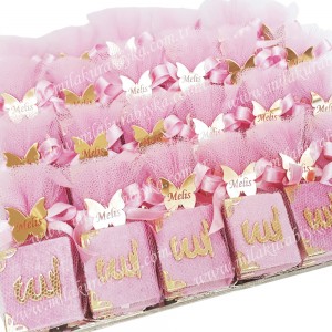 İsimli Mini Kadife Kur'an-ı Kerim