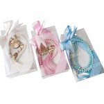 İsimli Hediyelik İnci Tesbih Mavi