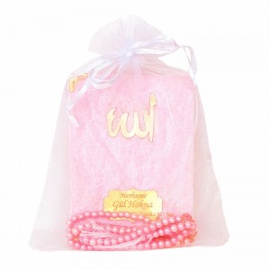 Kadife Kaplı Yasin İnci Tesbih Seti - Tül Keseli