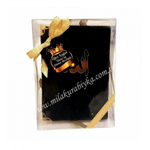 Asetat Kutulu Kadife Kaplı Yasin ( Siyah )