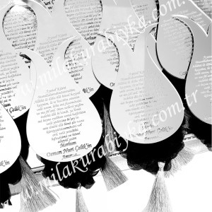 Kişiye Özel Lale Magnet Hediyelik - Gümüş