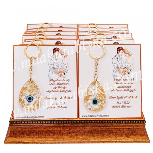 Damla Epoksi Anahtarlık - Söz -Nisan-Nikah-Bebek-Sünnet-Doğum-Günü-Hediyesi