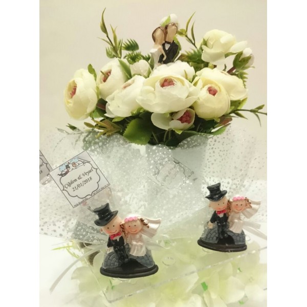 Gelin-Damat Biblolu Nikah Şekeri ( Magnet )