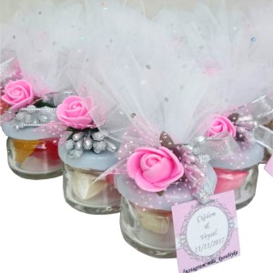 Kavanoz Nikah Şekeri ( Pembe Güllü )