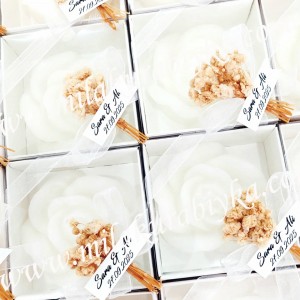 Kutulu Gül Mum Hediyelik