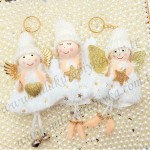 Melek Anahtarlık Hediyelik - Gold Beyaz