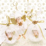 Melek Anahtarlık Hediyelik - Gold Beyaz