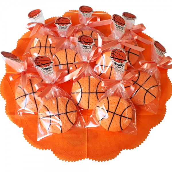 Basketbol Topu Kurabiye Basketbol Topu Kurabiye