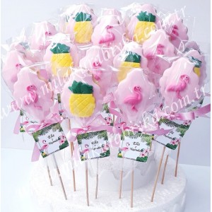 Flamingo ve Ananas Kurabiye