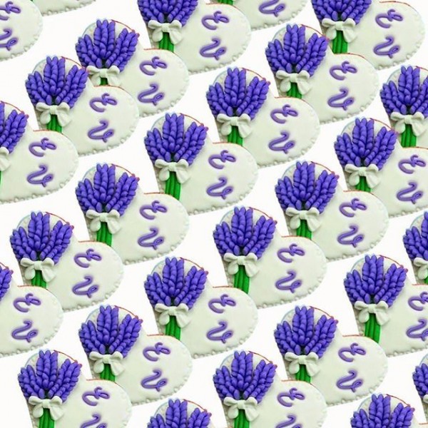 Lavanta Temalı Nişan Kurabiye Lavanta Temalı Nişan Kurabiye