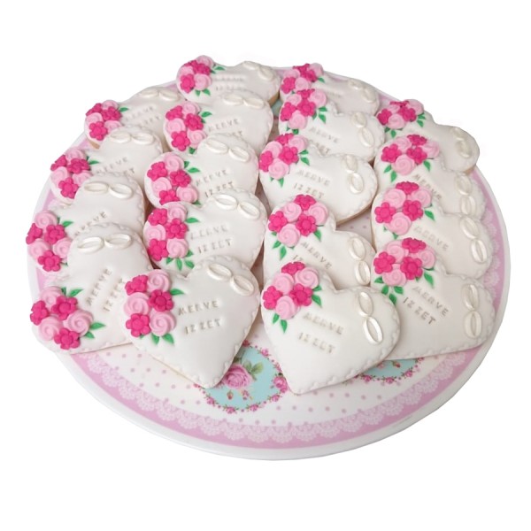 Nişan Kurabiyesi ( Kalp-Güllü) Nişan Kurabiyesi ( Kalp-Güllü)